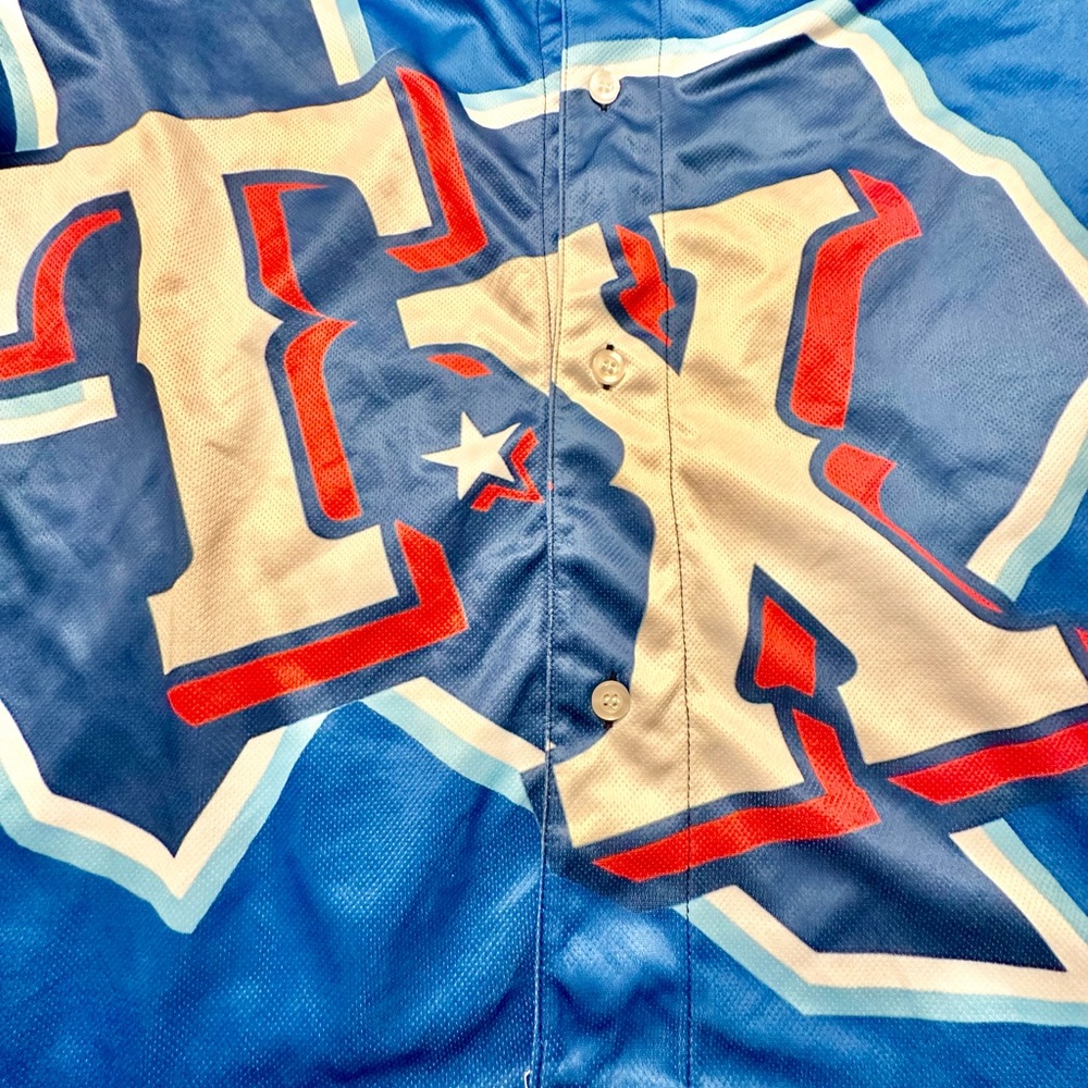 Texas Rangers Team Jersey Button Down - Picture 3 of 12